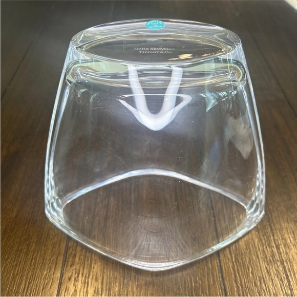 Tiffany & Co. Large Diamond Flared Crystal 7" Vase For Delta - Picture 2 of 5